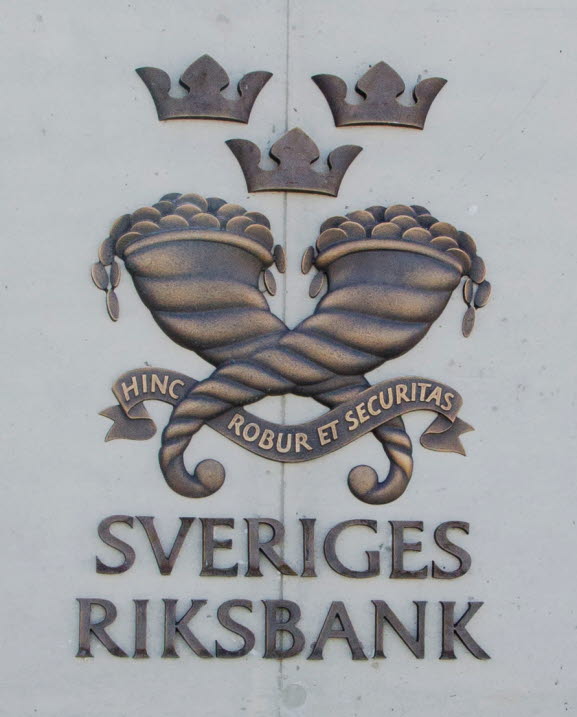Sign outside the Broby office, Sveriges Riksbank