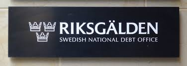 Sign with the Debt Office's logo 