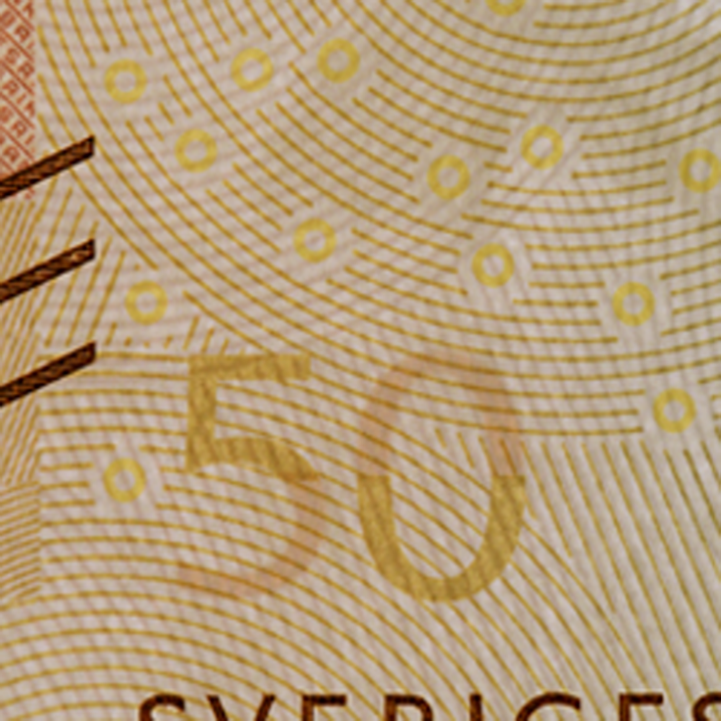 50-krona banknote See-through picture front)