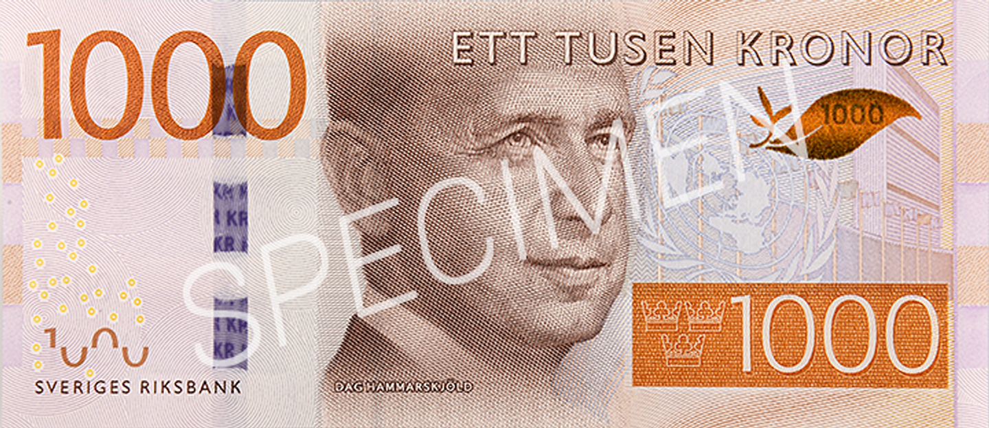 1000-kronorssedel framsida)