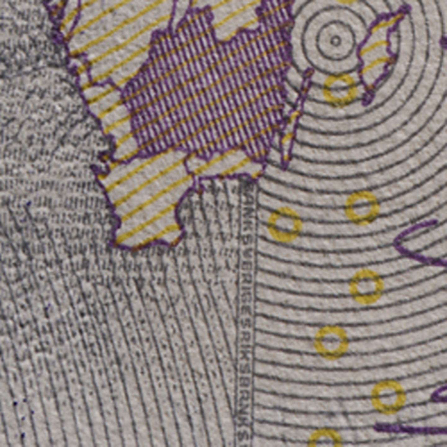 20-krona banknote minitext short edge front)