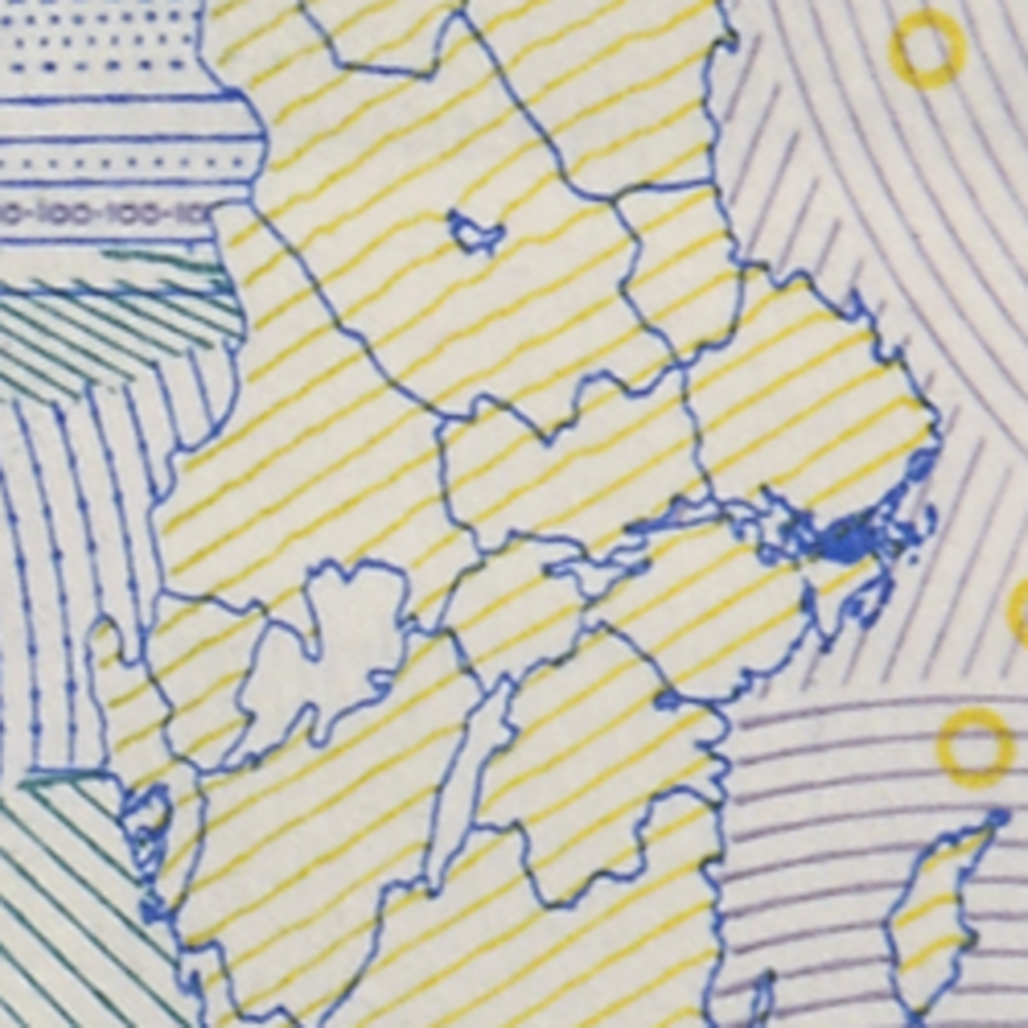 100-krona banknote motif map back)