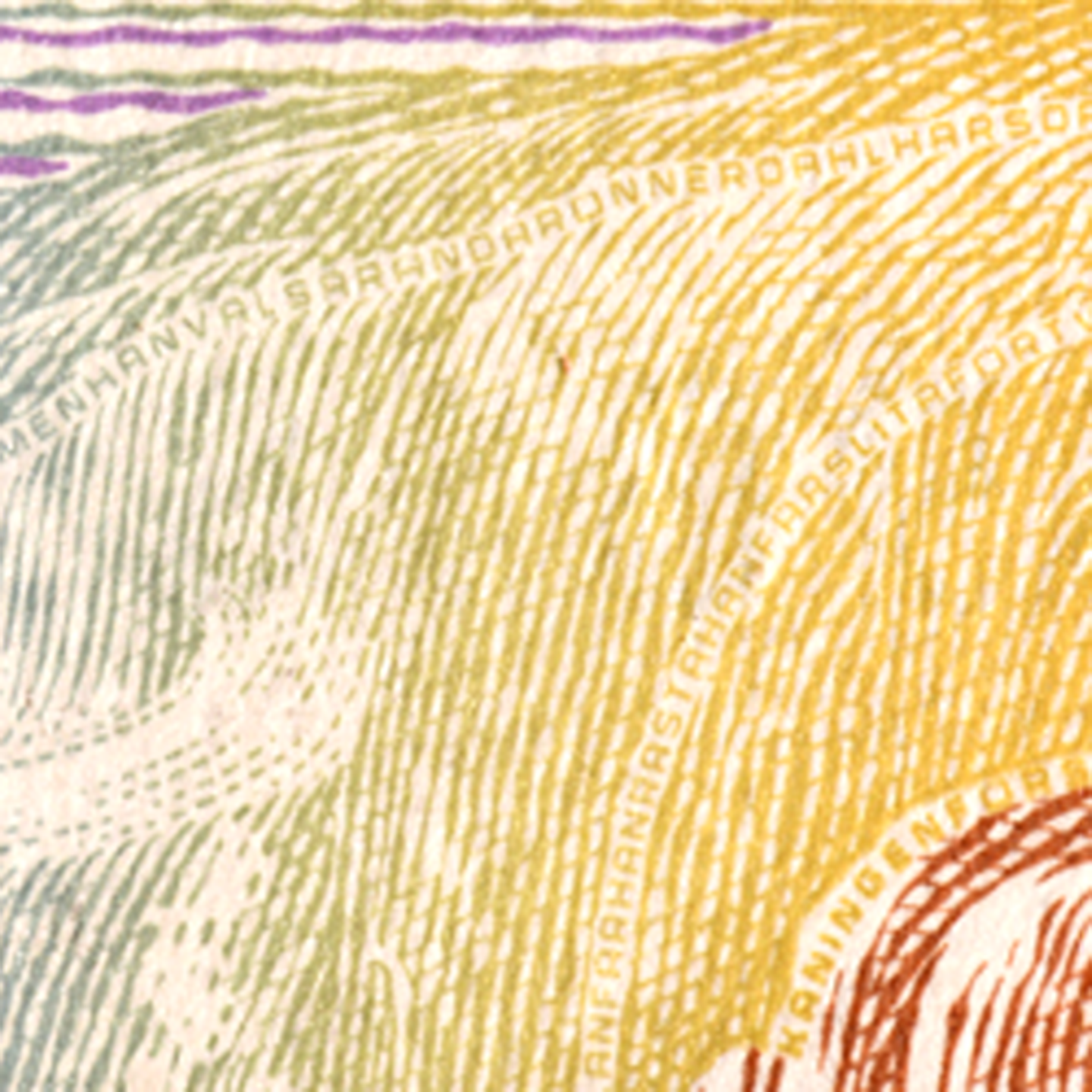 50-krona banknote minitext rocks front)
