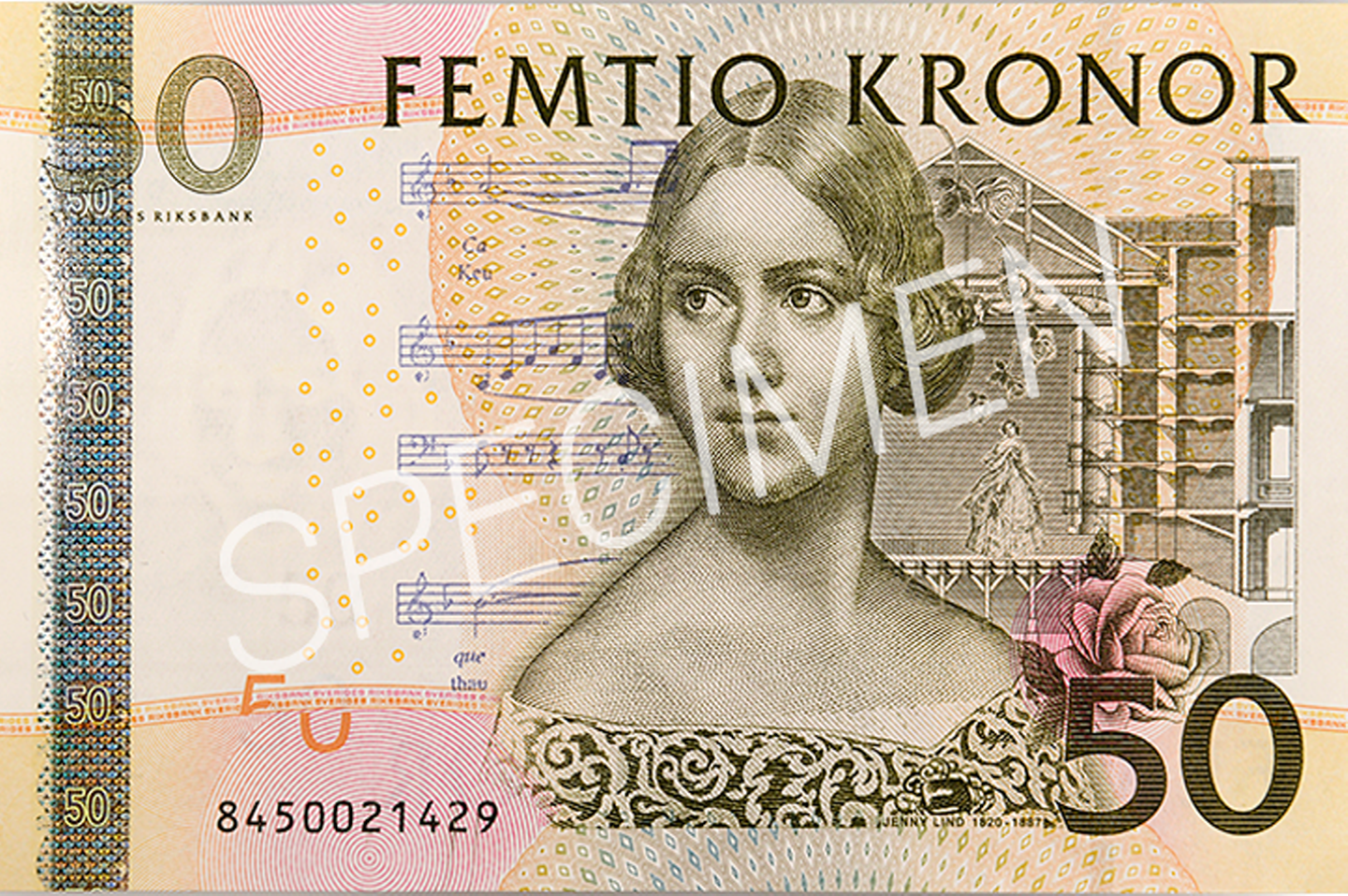 Invalid 50-krona banknote, front)