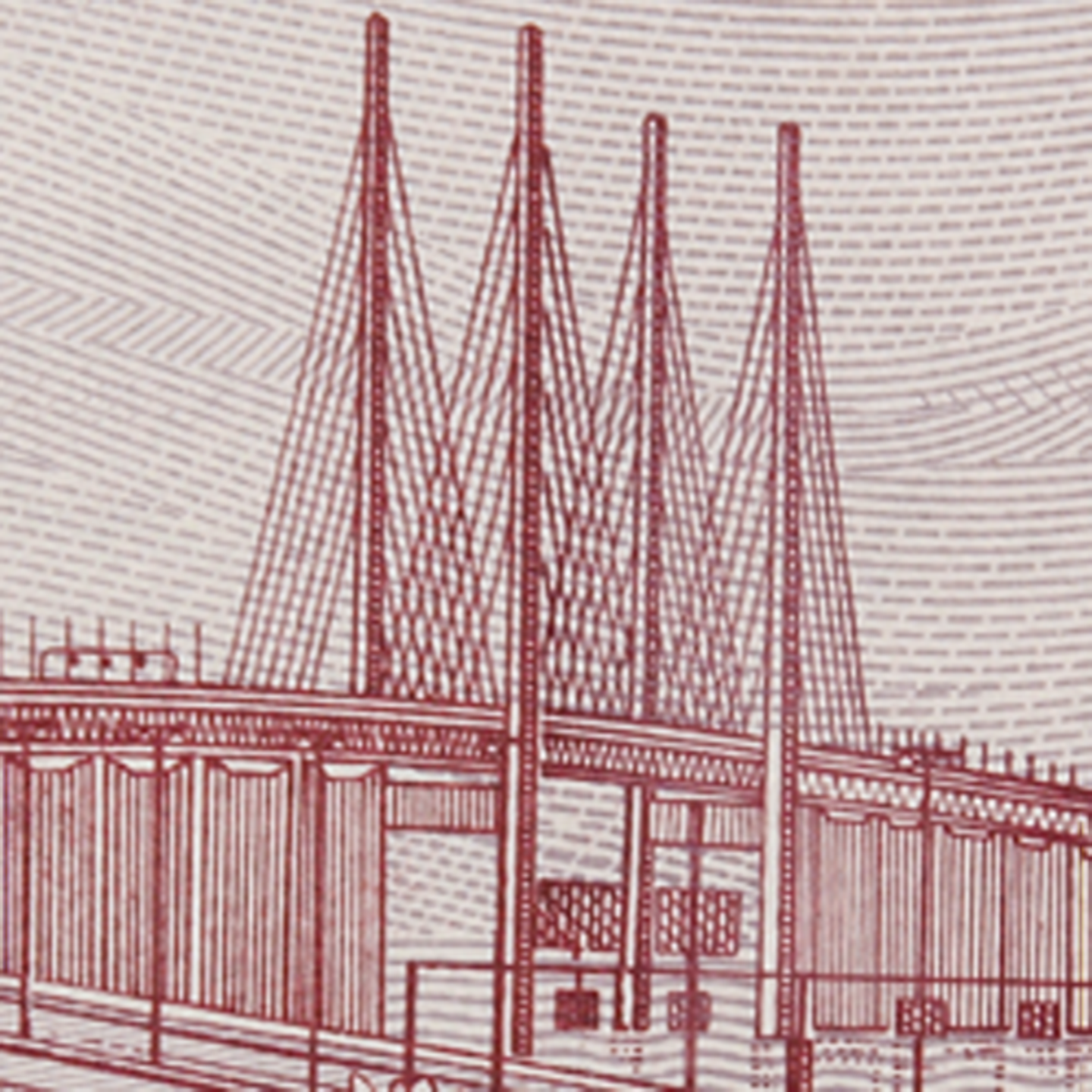 500-krona banknote Öresundsbron back)