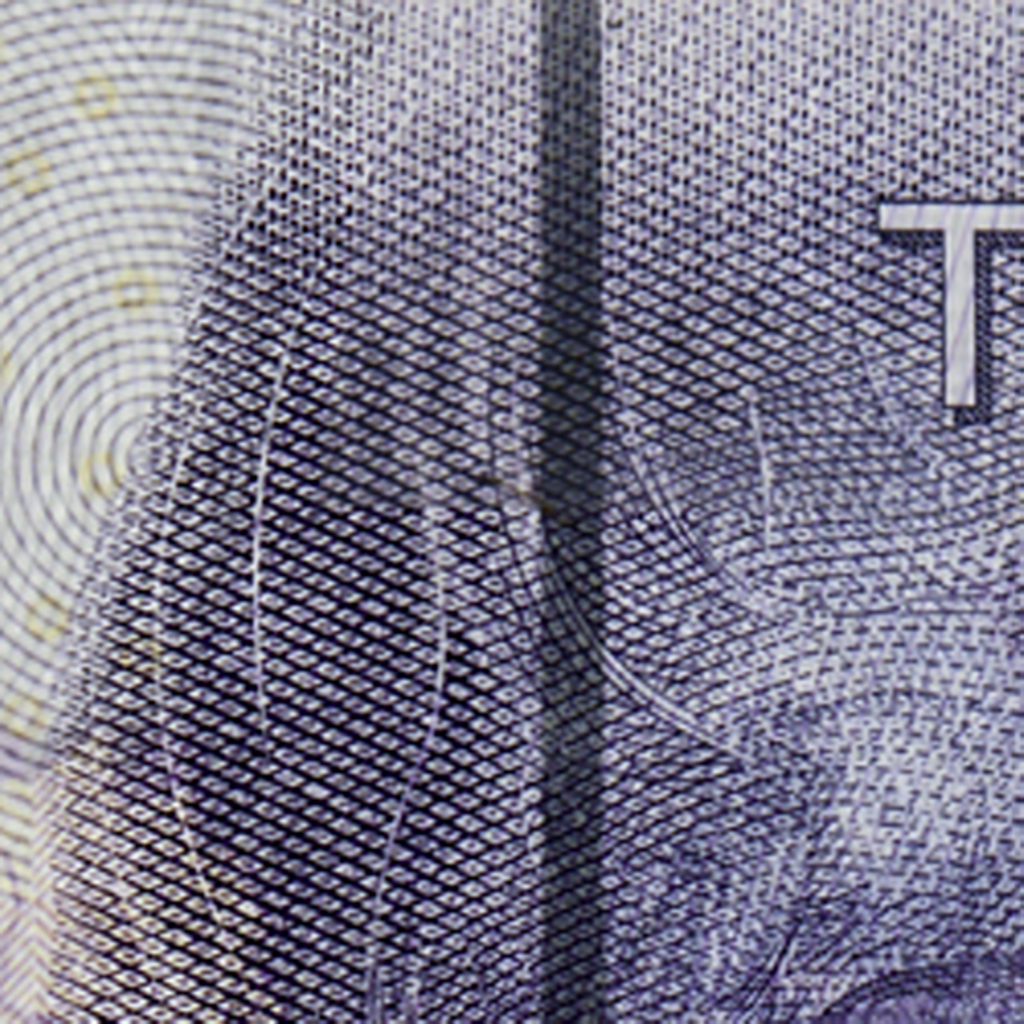 20-krona bank note security thread front)
