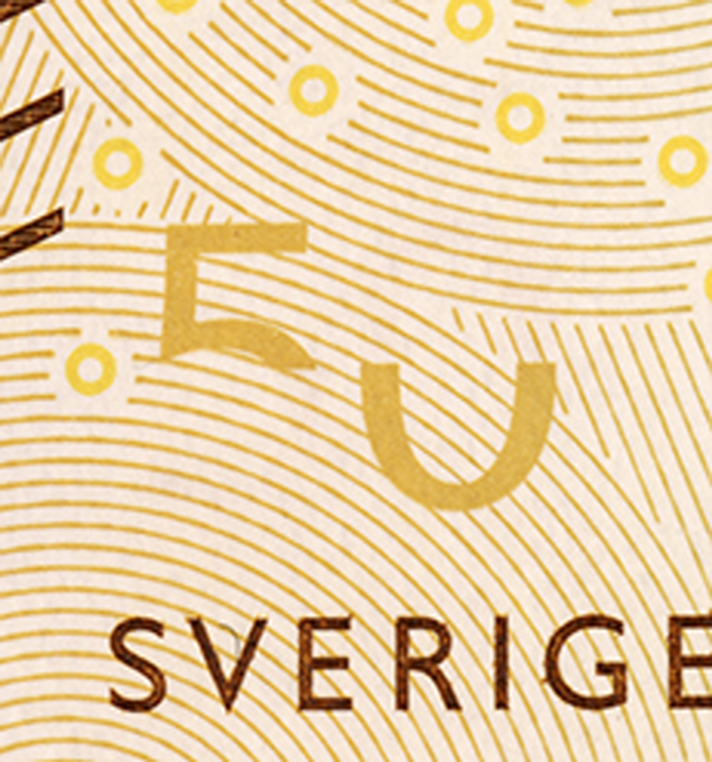 50-krona banknote See-through picture back)