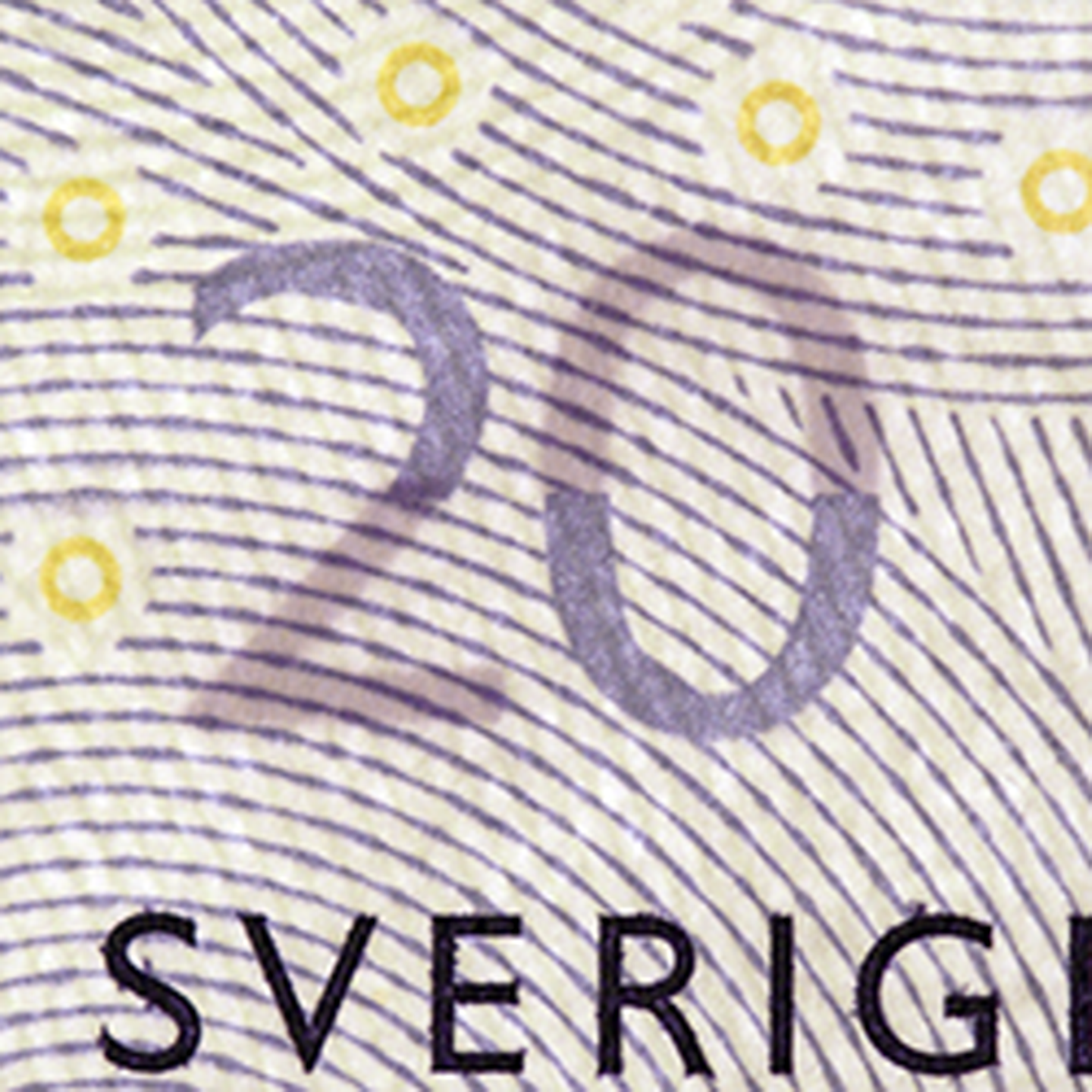 20-krona banknote See-through picture front)