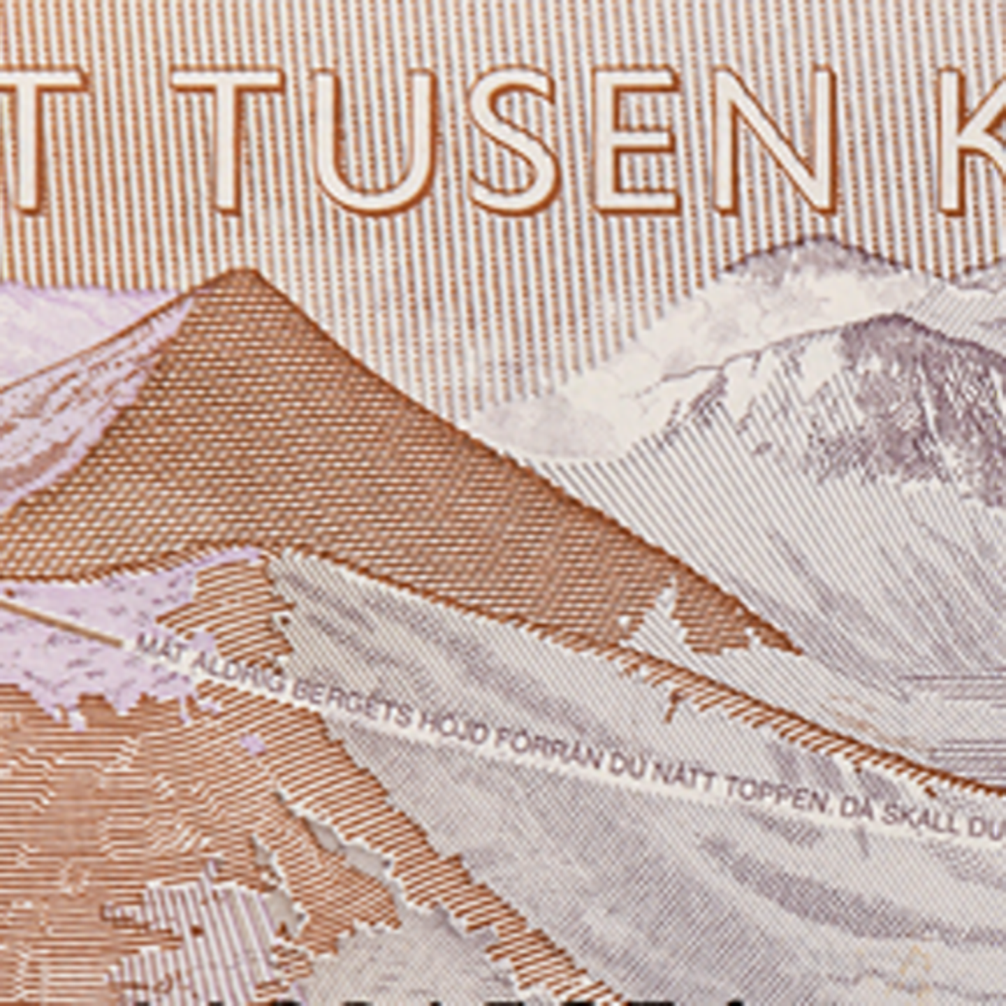 1000-kronorssedel fjällmotiv bak)