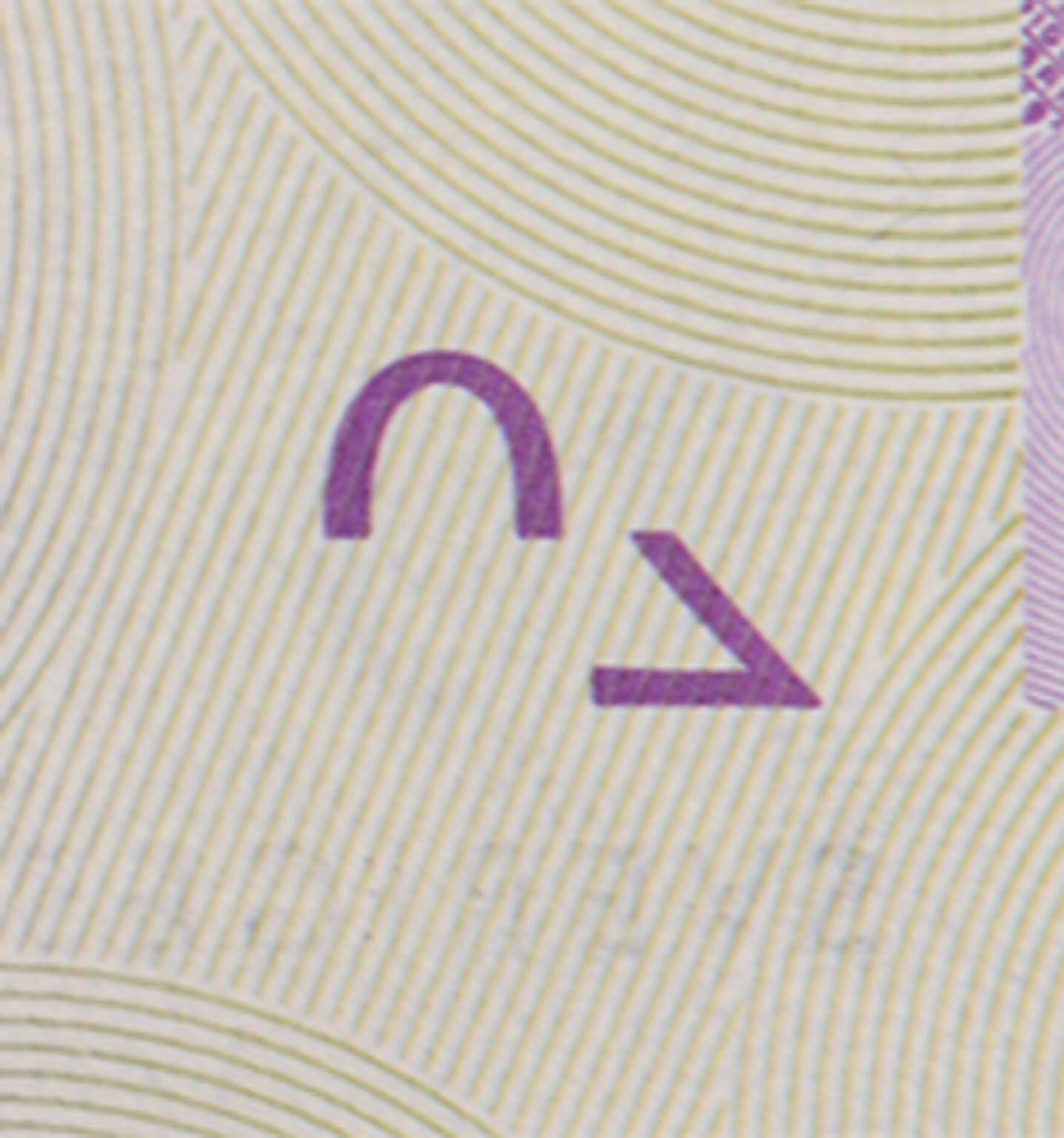 20-krona bank note see-through picture back)