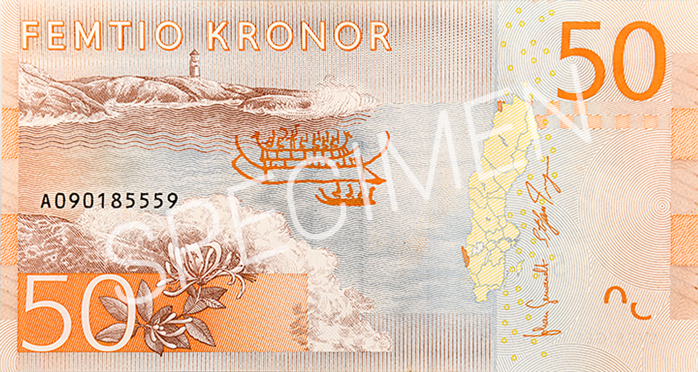 50-krona banknote back)