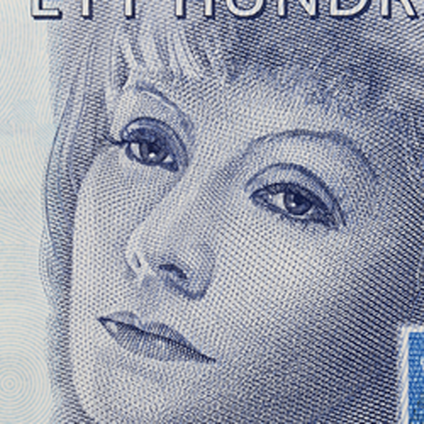 100-krona banknote motif Greta front)