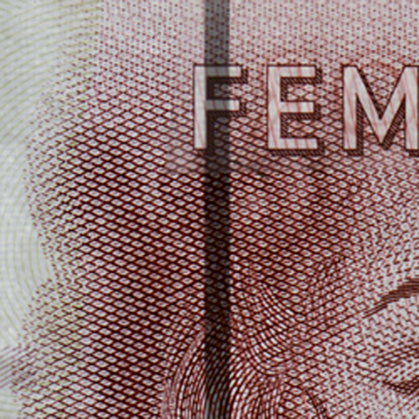 500-krona banknote Security thread front)