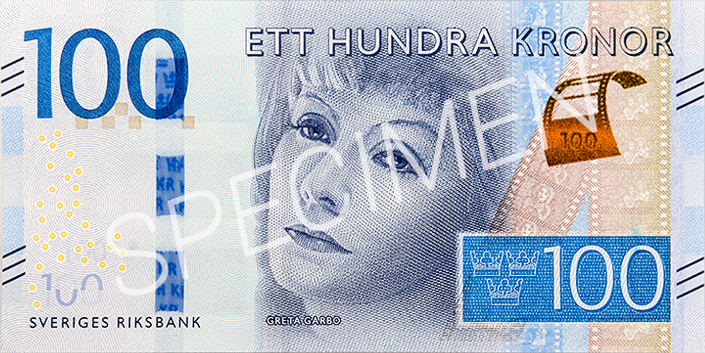 100-krona banknote front)