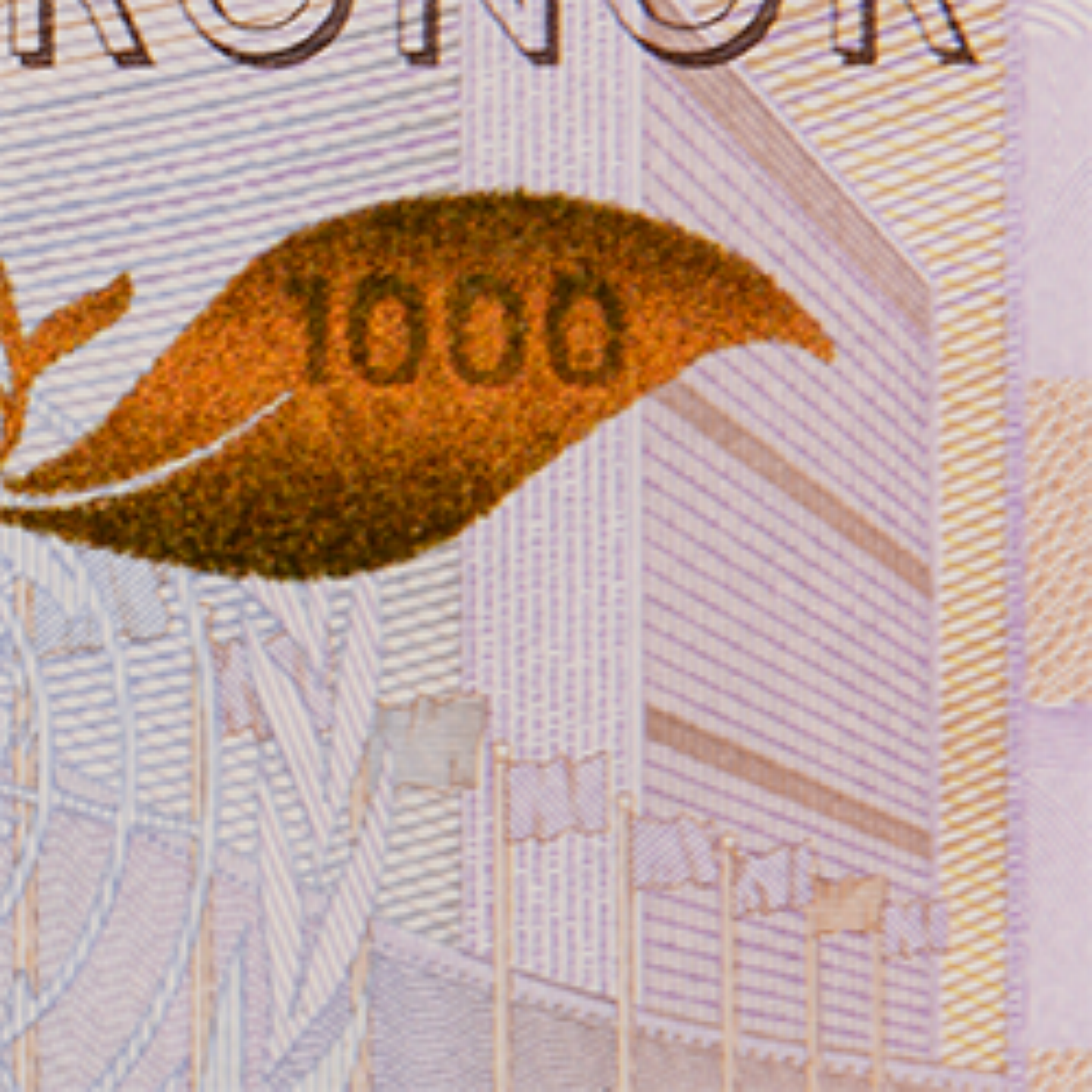 1000-kronorssedel FN-byggnad fram)