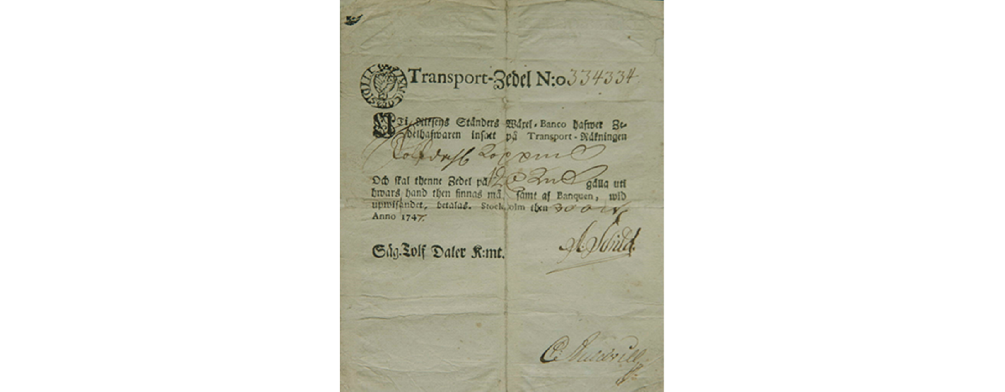 Picture of a transport bill