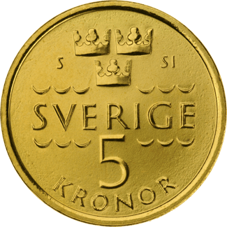 5-krona, reverse