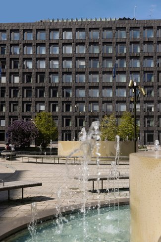 Riksbankshuset sommar 2021