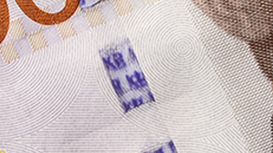 Security strip 1000-krona banknote