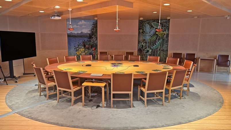The meeting room of the General Council and the Executive Board.