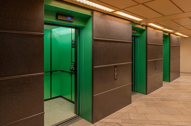 Lifts in the Riksbank building.