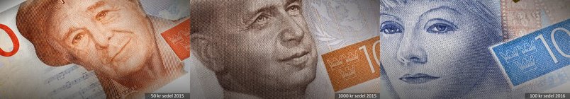 Details of three banknotes.
