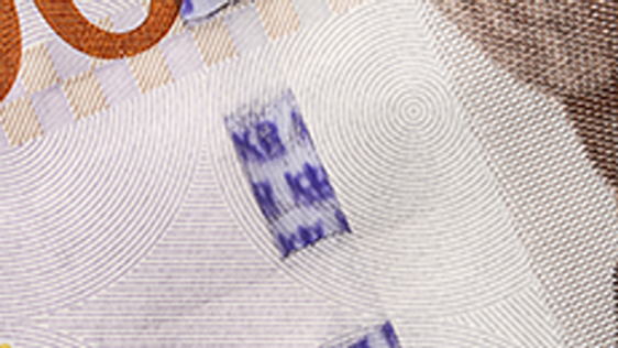 Security strip 1000-krona banknote