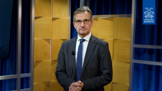 Riksbankschefen om att styrräntan lämnas oförändrad på 4 procent i februari