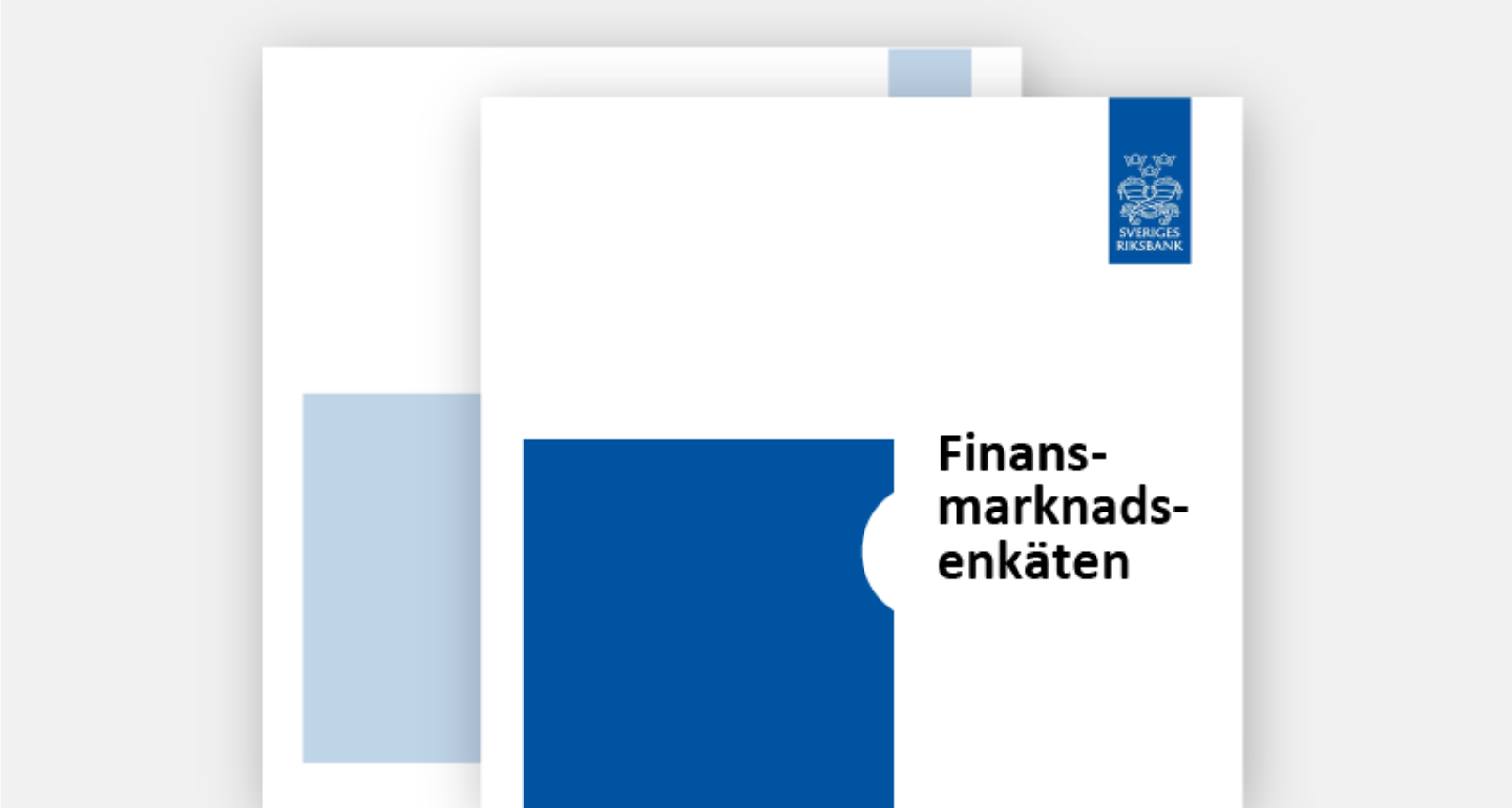 Rapportomslag Finansmarknadsenkäten