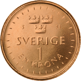 1-krona, baksida