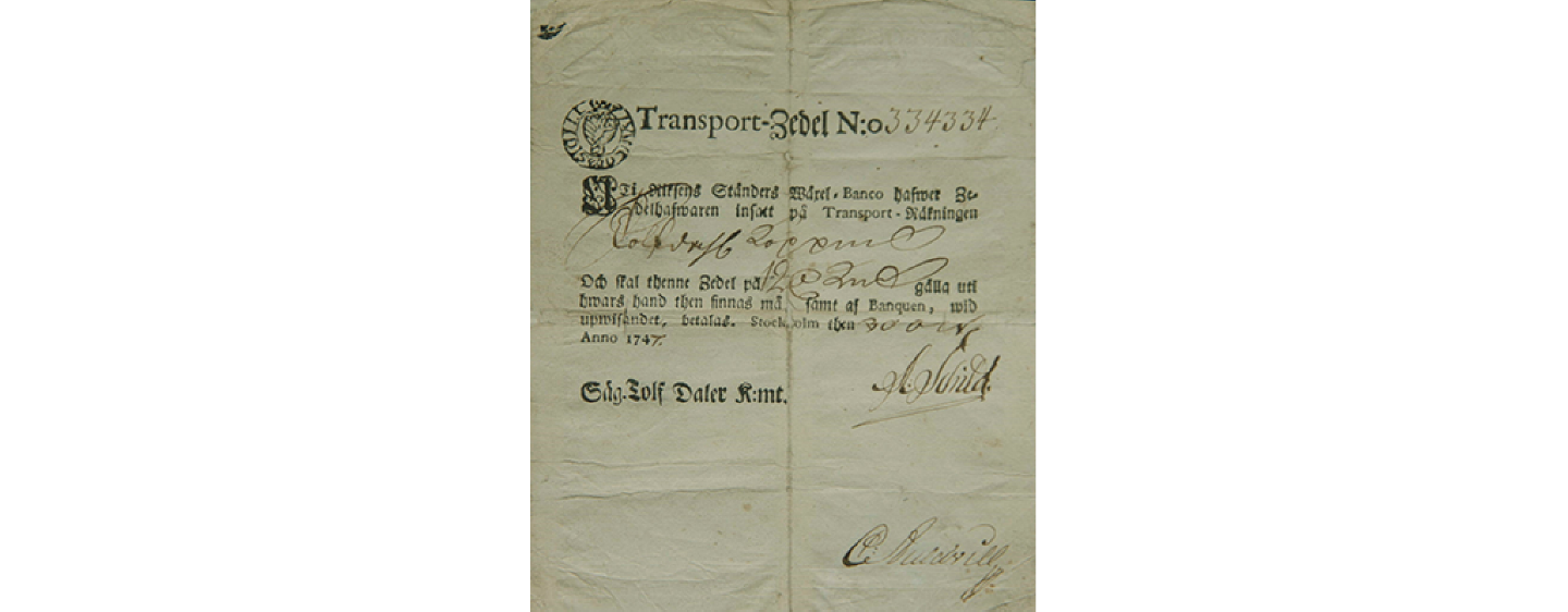 Picture of a transport bill