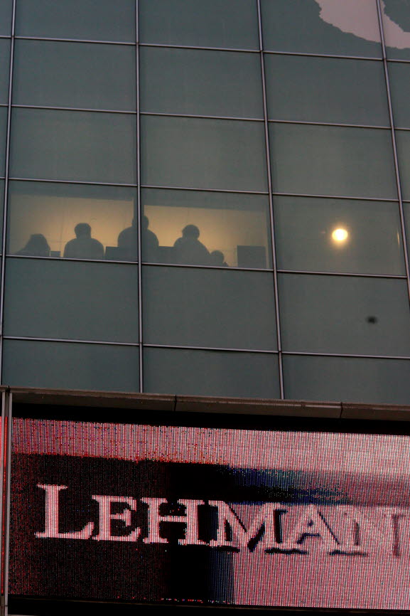 Exterior from the office of Lehman Brothers