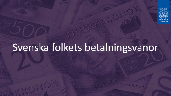 Svenskarna föredrar elektroniska betalningar