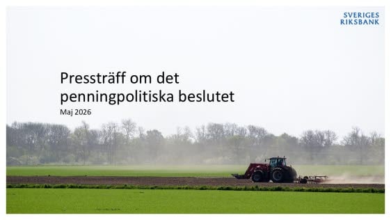 Pressträff om det penningpolitiska beslutet i maj 2026