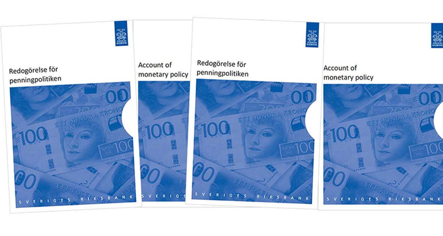 Bild på publikationen Redogörelse för penningpolitiken